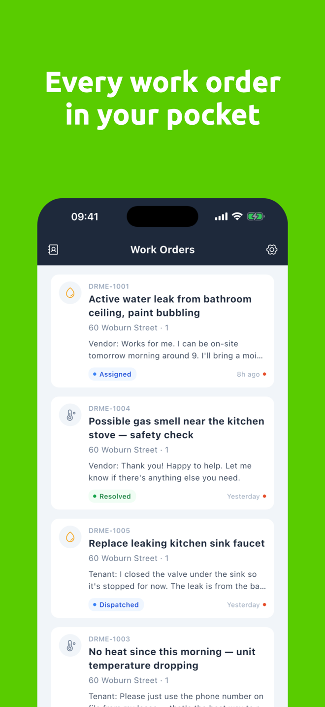 Every work order in your pocket